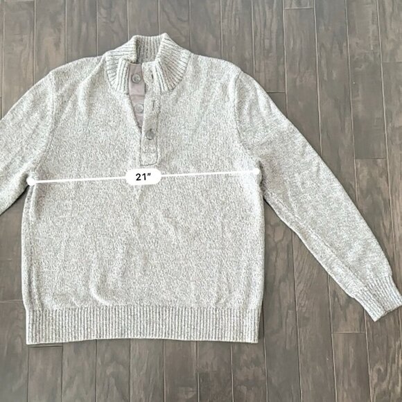 Grey Merona XL Sweater 100% Cotton - Picture 7 of 9